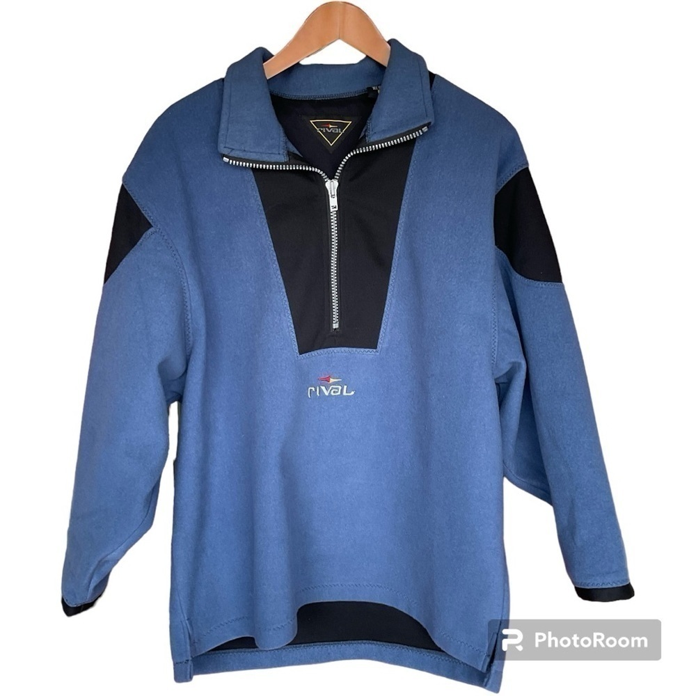 NHL 1/4”ZIP HEAVY PULLOVER MADE BY RIVAL SIZE LARGE